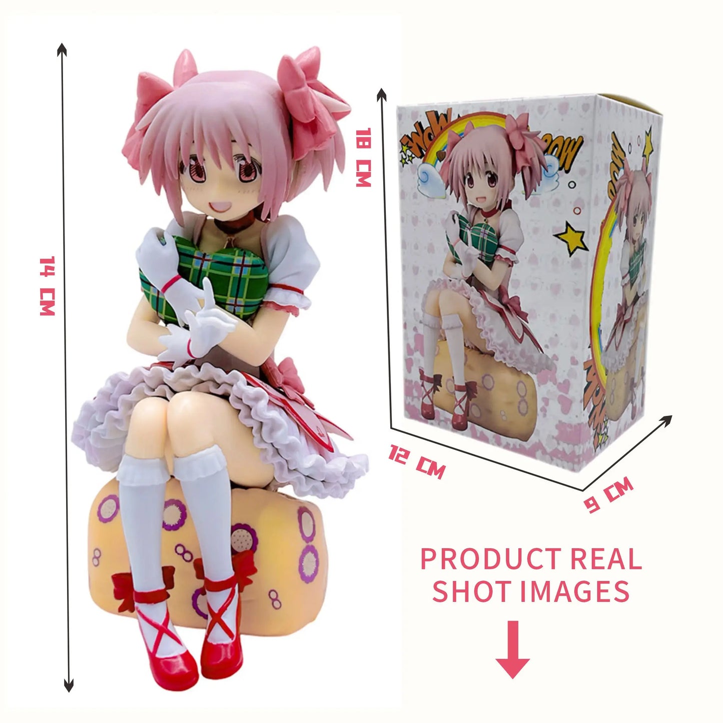 New Arrival Magical Girl Madoka Anime Movie Merch | Cute Noodle Stopper - Collectible Series Figurine, Desktop Decoration