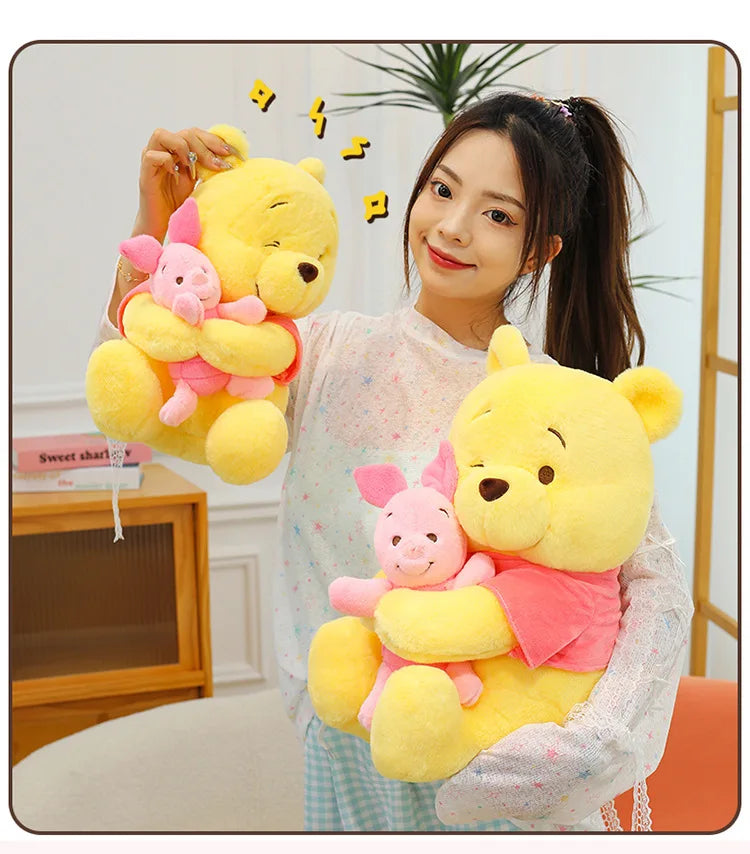 35/45/60cm Big Size Disney Winnie Anime Plush Stuffed Doll Room Decor Plushies Pillows Kawaii Ornaments Children's Holiday Gifts