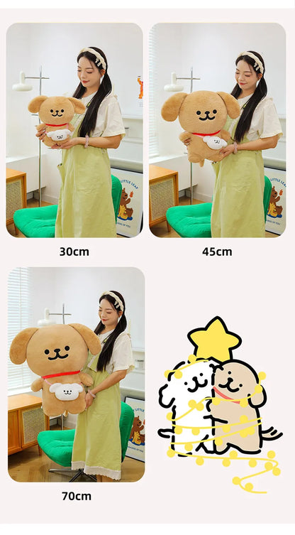 45/70cm Big Size Maltese Backpack Cartoon Anime Plush Stuffed Doll Kawaii Room Decoration Plushies Pillow Ornament Children Gift