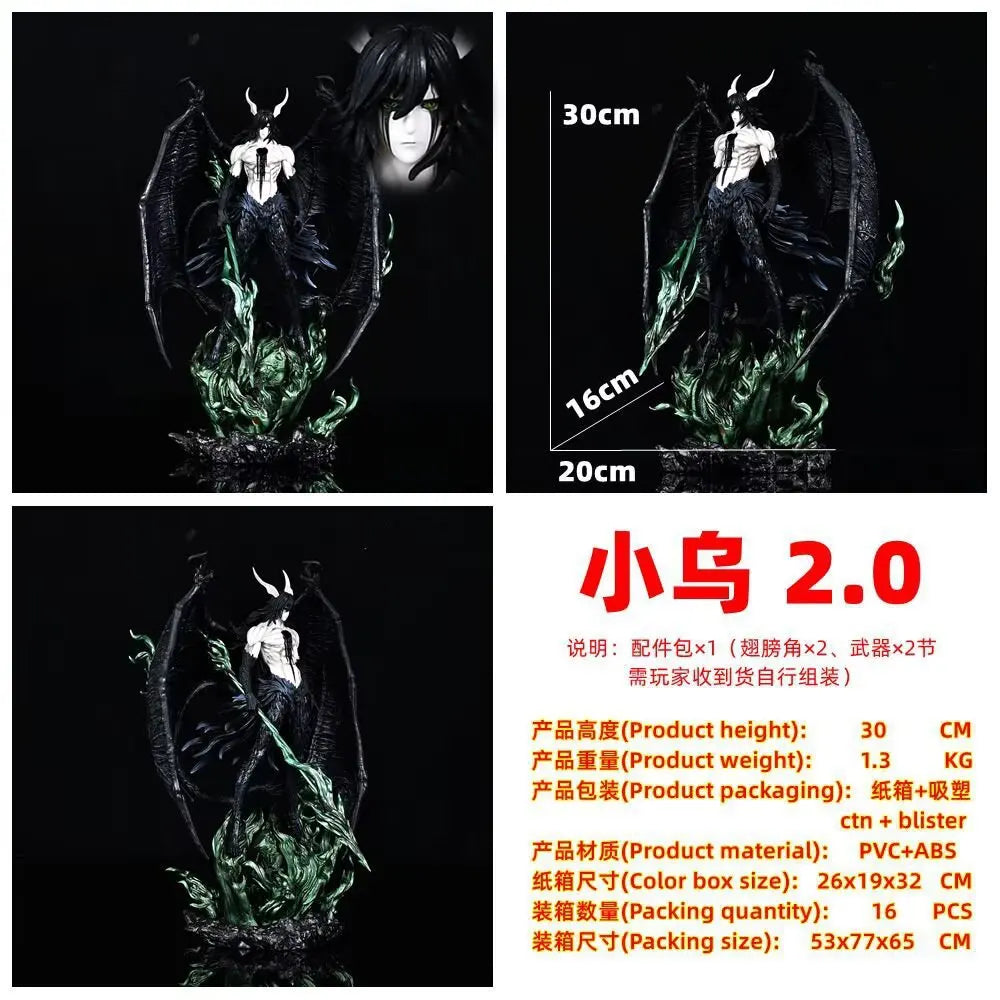 30cm Bleach Anime Kurosaki Ichigo Figures Ulquiorra Cifer Figurine Pvc Gk Statue Model Doll Collection Room Decora Desk Toy Gift