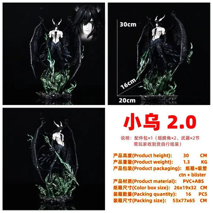 30cm Bleach Anime Kurosaki Ichigo Figures Ulquiorra Cifer Figurine Pvc Gk Statue Model Doll Collection Room Decora Desk Toy Gift