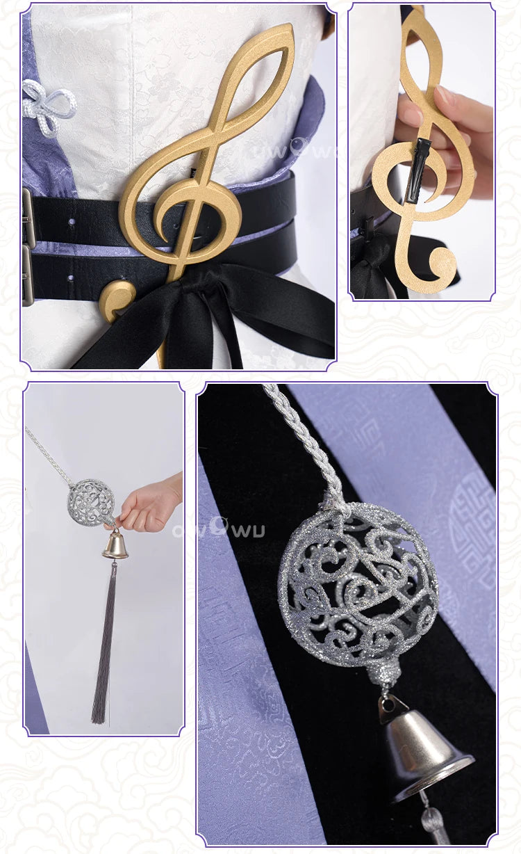 PRE SALE UWOWO Robin Cosplay Game Honkai Star Rail Fanart Robin Jiangshi Chinese Zombie Cosplay Costume Halloween Costume