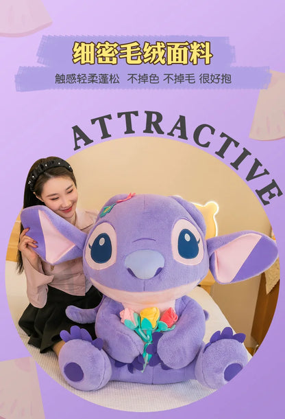 35/55/70CM Big Size Disney Stitch Cute Anime Plush Stuffed Doll Room Decoration Peluche Pillow Kawaii Plushies Ornaments Gifts