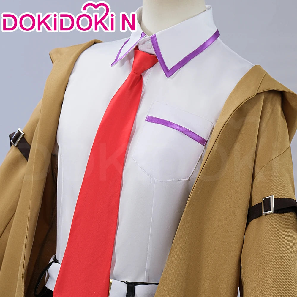 Makise Kurisu Cosplay Costume Game Steins Gate Cosplay【S-2XL】DokiDoki-N Women Uniform Costume Makise Kurisu Cosplay Plus Size