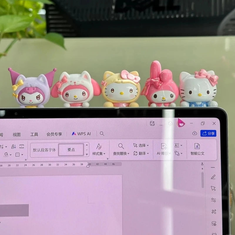 Kt Cat Bow Sweetheart Series Blind Box Trendy Toy Cute Doll Mini Phone Case Computer Decoration Desktop Ornament Surprise Gifts