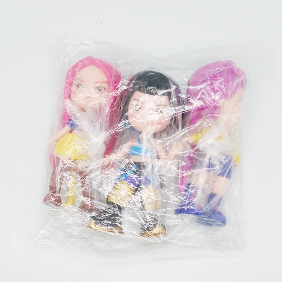 15.5cm KPop Demon Hunters Anime Figure Cartoon Cute Rumi Action Figure Kawaii Mira/Zoey Figurine PVC Collection Model Doll Toys