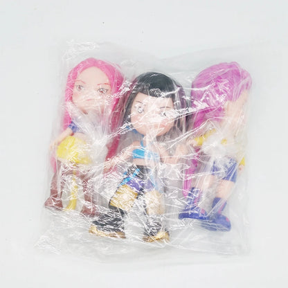 15.5cm KPop Demon Hunters Anime Figure Cartoon Cute Rumi Action Figure Kawaii Mira/Zoey Figurine PVC Collection Model Doll Toys