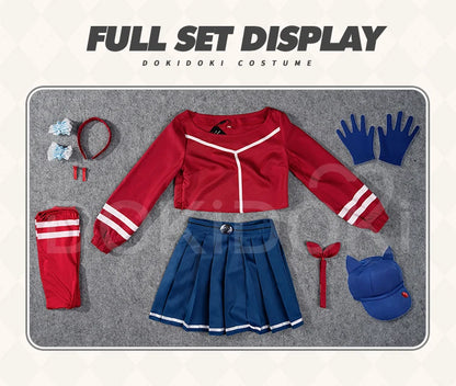 IN STOCK Mita Cosplay Costume Game MiSide【XS-3XL】DokiDoki-N Women Uniform Dress Mita Cosplay Hat Gloves Plus Size