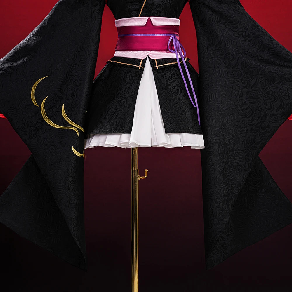 iCoser Anime Unbreakable Machine-Doll Yaya Cosplay Costume Dress Kimono Headwear Festival Halloween Party for Women Girls Props