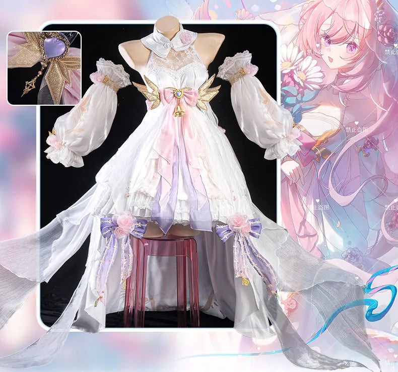 IN STOCK UWOWO Elysia Cosplay Game Honkai Impact 3: Elysia Fanart Blossom Bouquet Cosplay Costume Halloween Costume