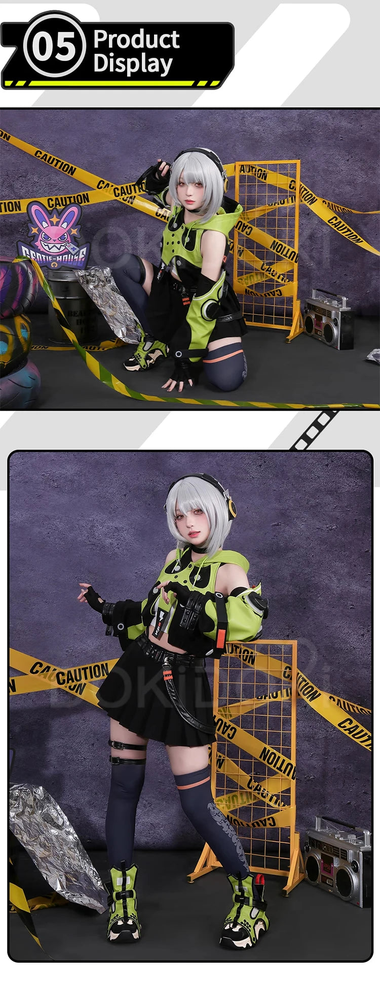 IN STOCK Anby Demara Cosplay Costume Game Zenless Zone Zero Cosplay DokiDoki-R Anby Wig Gentle House