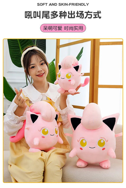 28/38/50CM Big Size Pokémon Scream Tail Plushies Cartoon Anime Stuffed Kawaii Ornament Comfortable Soft Doll Children's Toy Gift