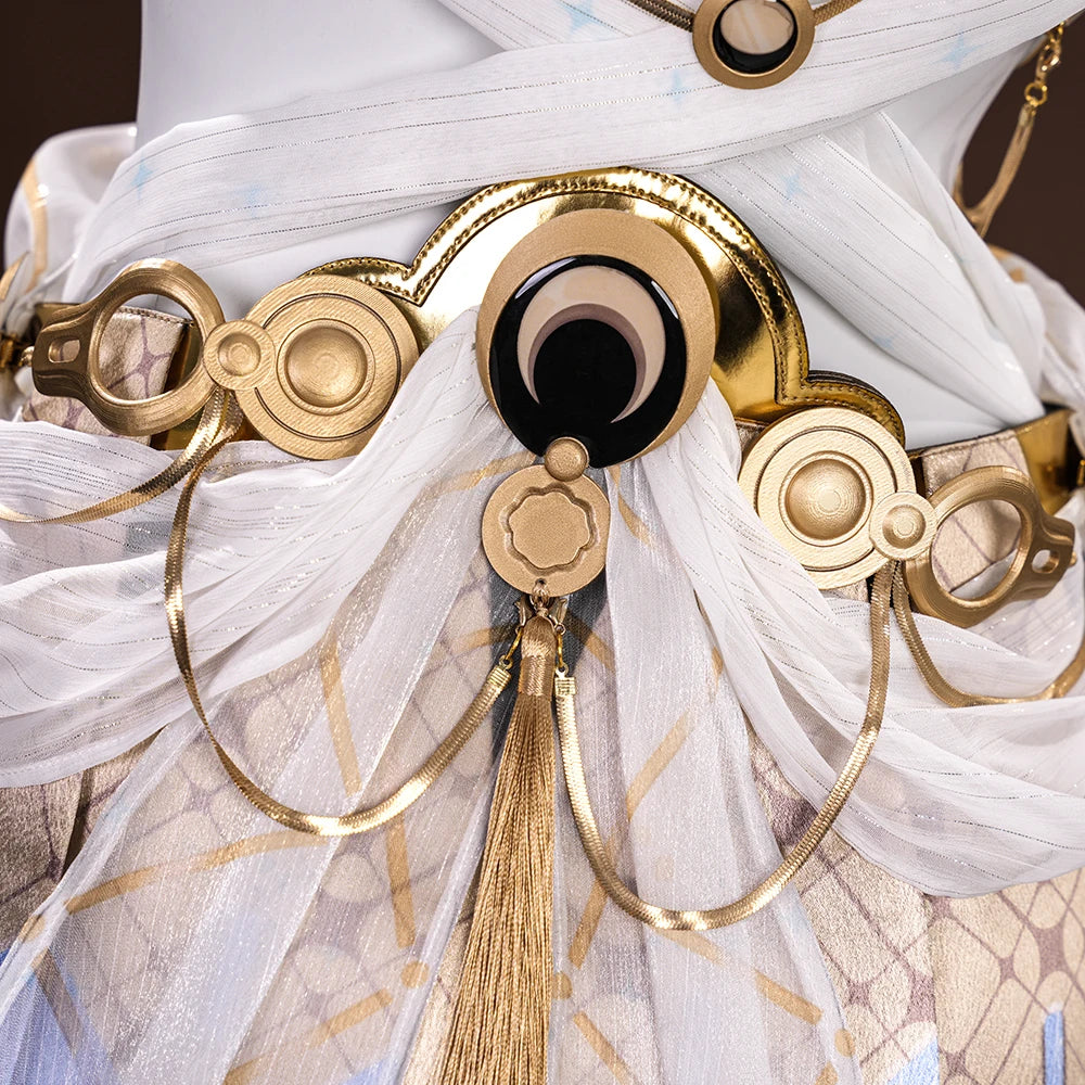 Wuthering Waves Iuno Cosplay Costume Wig Dress Headwear Shorts Rinascita Carnival Halloween Party for Women Girls Props iCoser