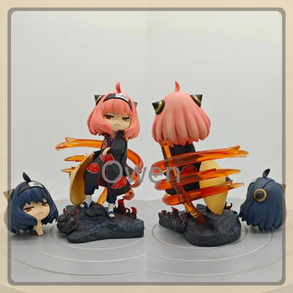 Spy×family Anime Figurine Forger Anya Cos Naruto Akatsuki Figures Toys 18cm PVC Model Collection Statue Decoration Birthday Gift