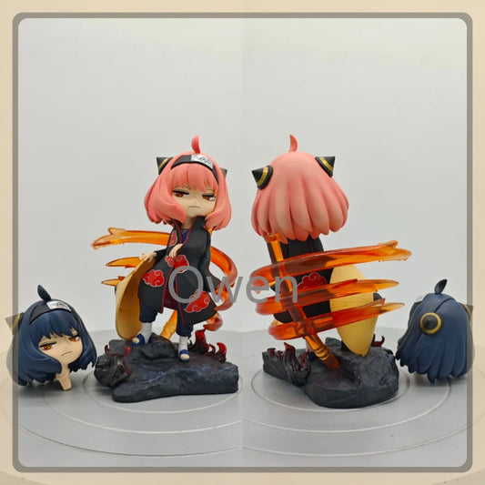 Spy×family Anime Figurine Forger Anya Cos Naruto Akatsuki Figures Toys 18cm PVC Model Collection Statue Decoration Birthday Gift