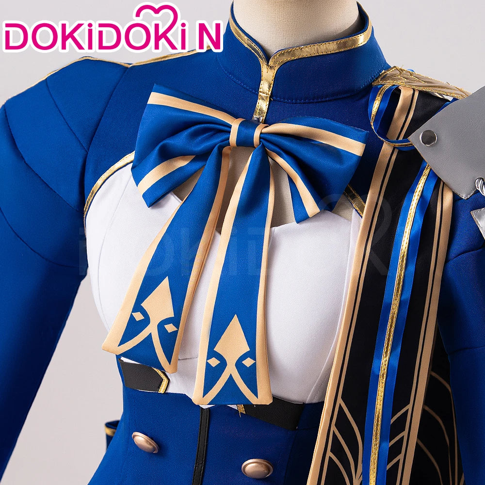 Saber Cosplay Costume Game Honkai: Star Rail x Fate【XS-3XL】DokiDoki-N Women Blue Saber HSR Costume Plus Size