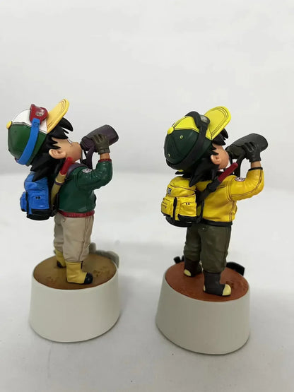 10cm Dragon Ball Cartoon Character Drinking Water Little Goku PVC Action Figure Model Statue Collection Decoration Toys Gift
