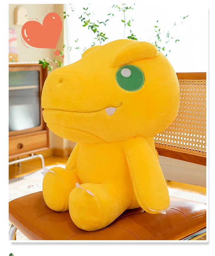 45/55/70cm Big Size Agumon Digimon Adventure Anime Plush Stuffed Doll Kawaii Decoration Plushies Children Pillow Holiday Gift