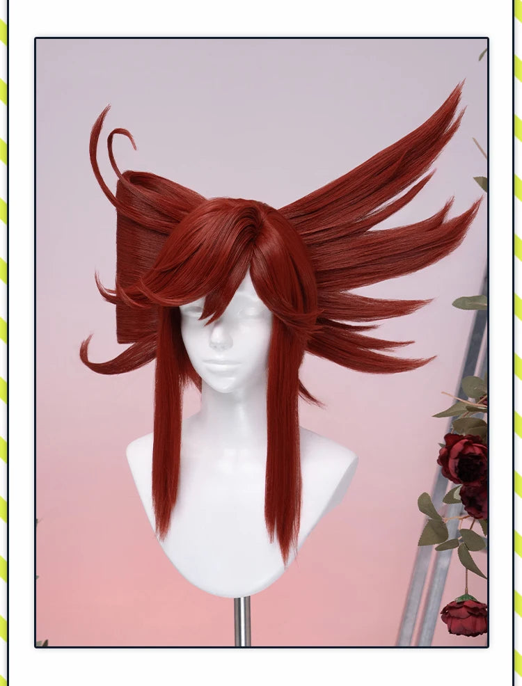 Tamsy Amo Riyo Wig Anime Gachiakuta DokiDoki Men 100cm Long Hair Amo Empool Caines Tamsy Cosplay Heat Resistant Wig Free Cap