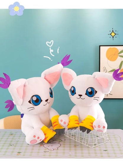 New Digimon Adventure Plush Toys Tailmon Action Figure Cartoon Stuffed Sitting Position Doll Soft Pillow Room Decor Toys Gifts