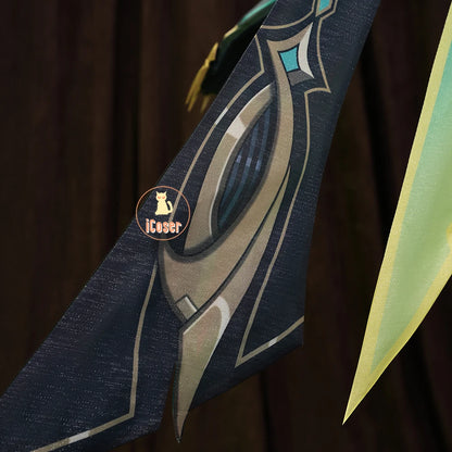 Genshin Impact Nefer Cosplay Costume Wig Dress Uniform Outfit Headwear Carnival Halloween Party for Women Girls Accessory iCoser