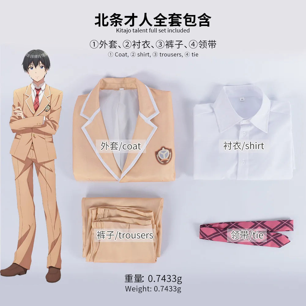 Anime Class No Daikirai Saito Houjou Cosplay Costume School Uniform I'm Getting Married To A Girl I Hate in My Class Women Men