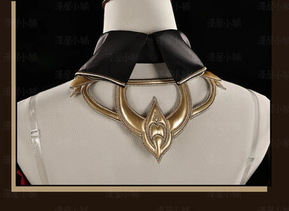 Genshin Impact Sandrone Cosplay Costume Wig Marionette Dress Uniform Eleven Fatui Harbingers Halloween Party Women Girls Props