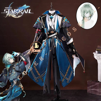 iCoser Honkai Star Rail Anaxa Cosplay Costume Wig Uniform Outfit Anaxagoras Grove of Epiphany Amphoreus Halloween for Women Men