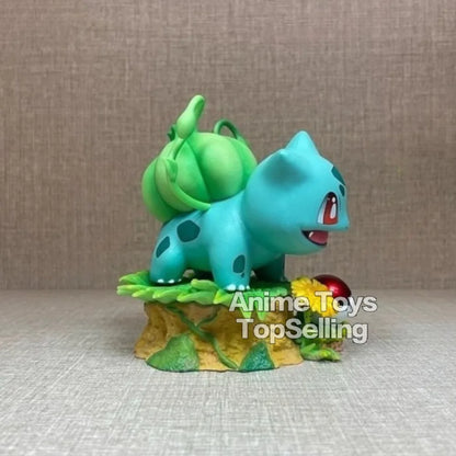10cm/3.94in Anime Pokemon Figure Bulbasaur Action Figures Pvc Collection Model Toys for Children Gifts