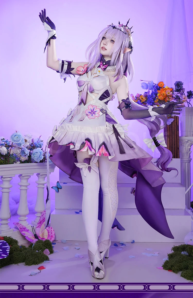 Castorice Cosplay Costume Game Honkai:Star Rail DokiDoki-R Women Castorice Purple Dress Cosplay HSR