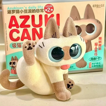 Authentic Siamese Cat Azuki Neko Periphery Plush Blind Box Cute Decoration Figure Second Series Girls Gift Handmade  New Style