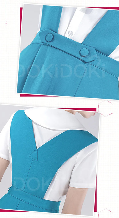 IN STOCK Reii / Asukaa Cosplay Costume DokiDoki-SR Anime Cosplay Women Asukaa Costume Socks Rei School Uniform Halloween Costume