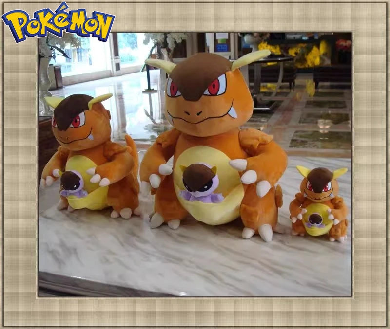 60CM Pokemon Kangaskhan Plush Cartoon Anime Plushies Soft Doll Pillow Kawaii Stuffed Plushies Ornament Giving Gifts To Children