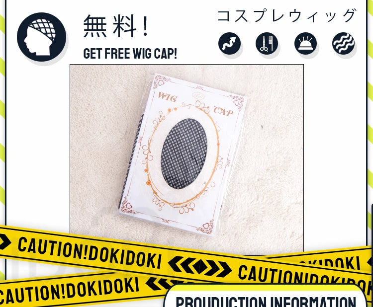 IN STOCK Sunday Cosplay Wig Game Honkai:Star Rail DokiDoki Men 48cm Layered Gradient Wig Sunday Wings Headwear Ear Clip Free Cap