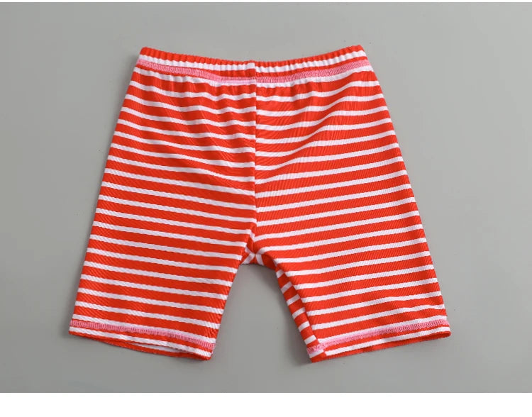 Boys Swimsuit 2 to 12 Years Split Long Sleeve Swimwear Sunscreen Water Suit Quick Drying Top+Shorts Hot Spring Summer Bath Suits