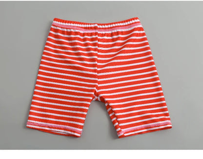 Boys Swimsuit 2 to 12 Years Split Long Sleeve Swimwear Sunscreen Water Suit Quick Drying Top+Shorts Hot Spring Summer Bath Suits