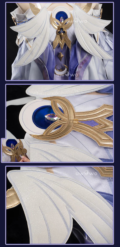 PRE SALE UWOWO Columbina Cosplay Game Genshin Impact Columbina 'Damselette' Snezhnaya Cosplay Costume Halloween Costume