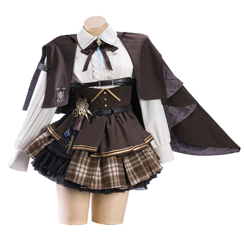 IN STOCK UWOWO Traveler Lumine Cosplay Game Genshin Impact Traveler Lumine Detective Cosplay Costume Halloween Costumes