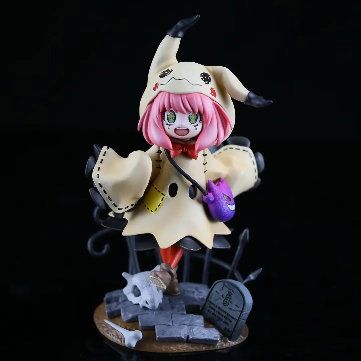 22cm Spy x Family Anime Anya Forger Action Figure Anya Cosplay Mimikyu Figurine Collection Statue Model Ornament Desk Toys Gift