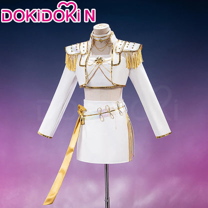 【Last Batch】IN STOCK Rumii Zoeyi Miraa Cosplay Costume【XS-3XL】DokiDoki-N Women White Suit Golden Rumii Cosplay Plus Size