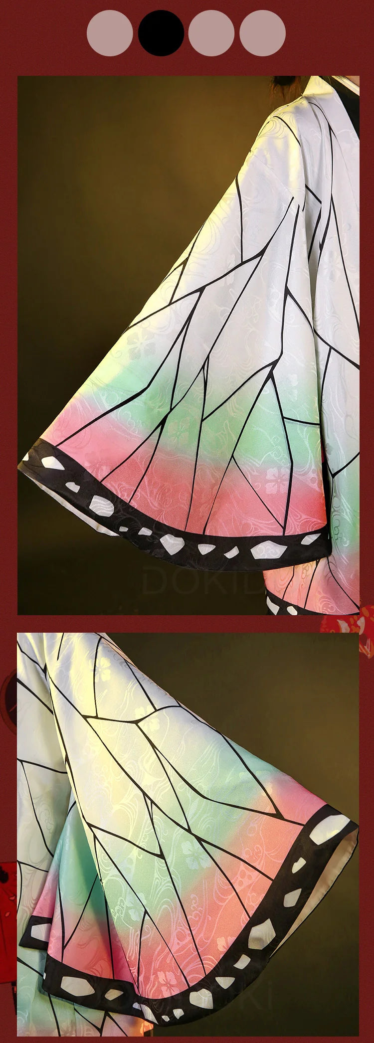 Shinobu Cosplay Costume Anime DokiDoki-SR Women Uniform Shinobu Cosplay Haori Women Halloween Costume