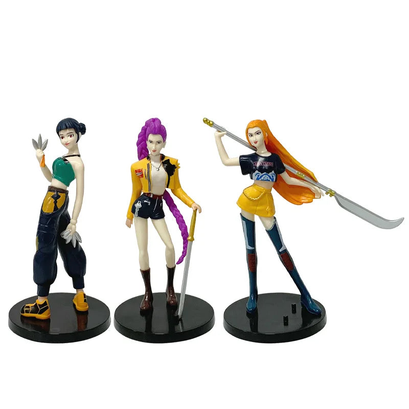 2026 Hot Anime Kpop Demon Hunters Figure Model Toy Cartoon Gaming Peripherals Desk Decoration Collection Figures Model Toy Gift