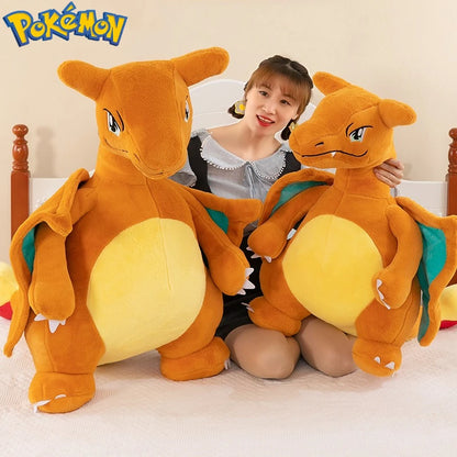 35/45/60CM Big Size Pokemon Charizard Plush Cartoon Anime Plushies Soft Doll Pillow Kawaii Stuffed Plushie Ornament Gift for Kid