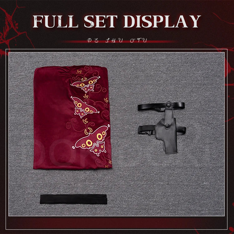 IN STOCK Adaa Wongg Cosplay Costume Game Cosplay【XS-3XL】DokiDoki-R Women Sexy Red Cheongsam Dress Plus Size