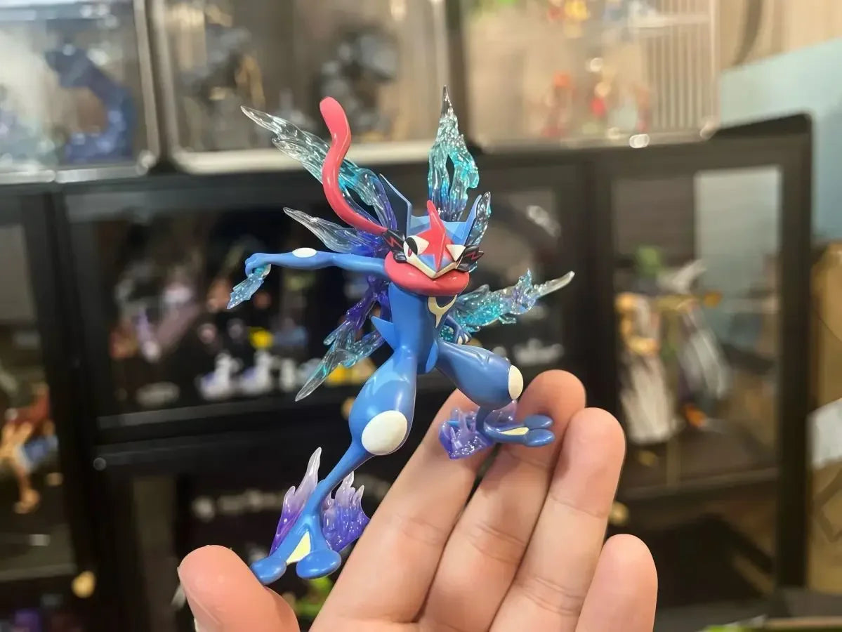 9cm Pokemon Greninja Figure Battle Ash Ketchum Greninja Action Figure Pvc Anime Collection Model Desk Ornament Doll Toy Gifts