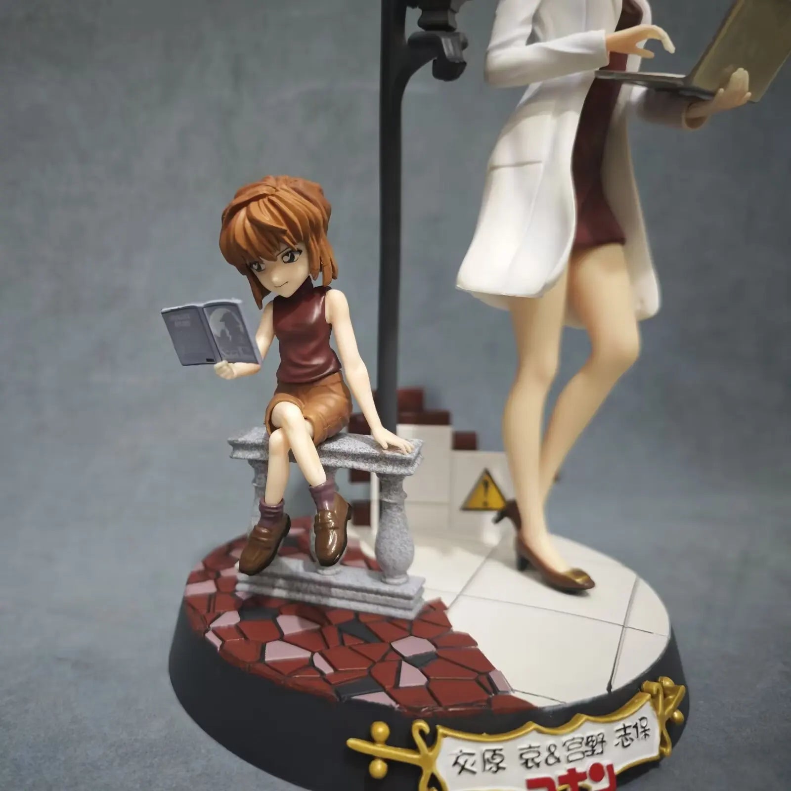 Detective Conan Ai Haibara Two Forms PVC Figure Desktop Ornament for Anime Fans - 12-26cm