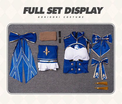 Saber Cosplay Costume Game Honkai: Star Rail x Fate【XS-3XL】DokiDoki-N Women Blue Saber HSR Costume Plus Size