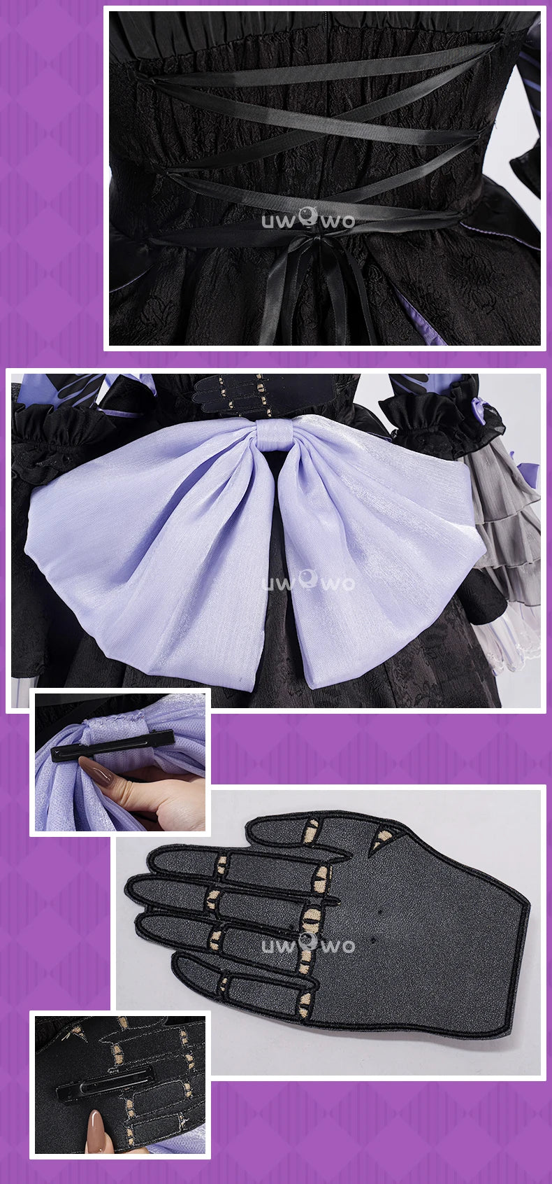 UWOWO Herta Cosplay Game Honkai Star Rail Fanart The Herta Lolita-Style Gown Cosplay Costume Halloween Costume