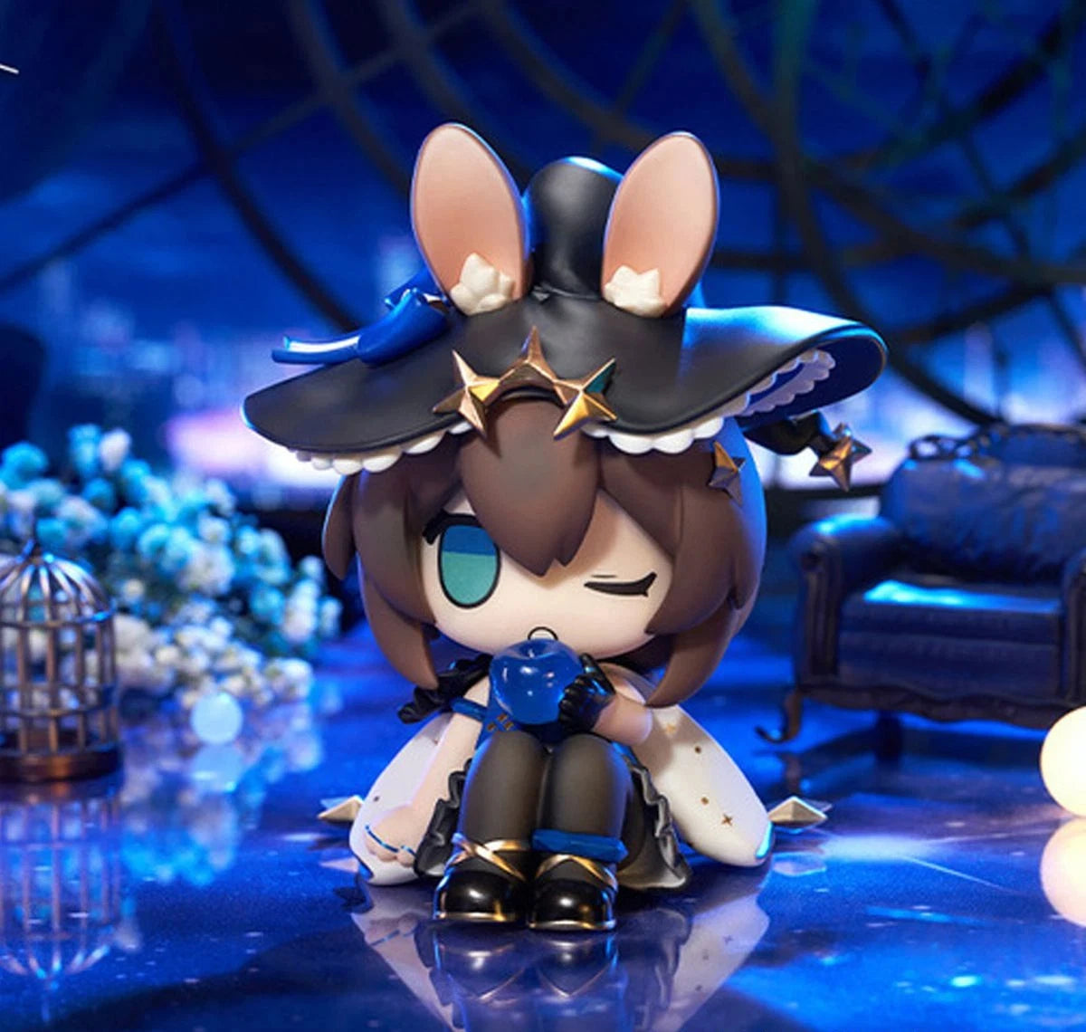 Arknights  Amiya Cute Q Version Doll Beautiful Girl Model Figurine Creative Statue  Holiday Gifts Desktop Ornament 12cm Toy