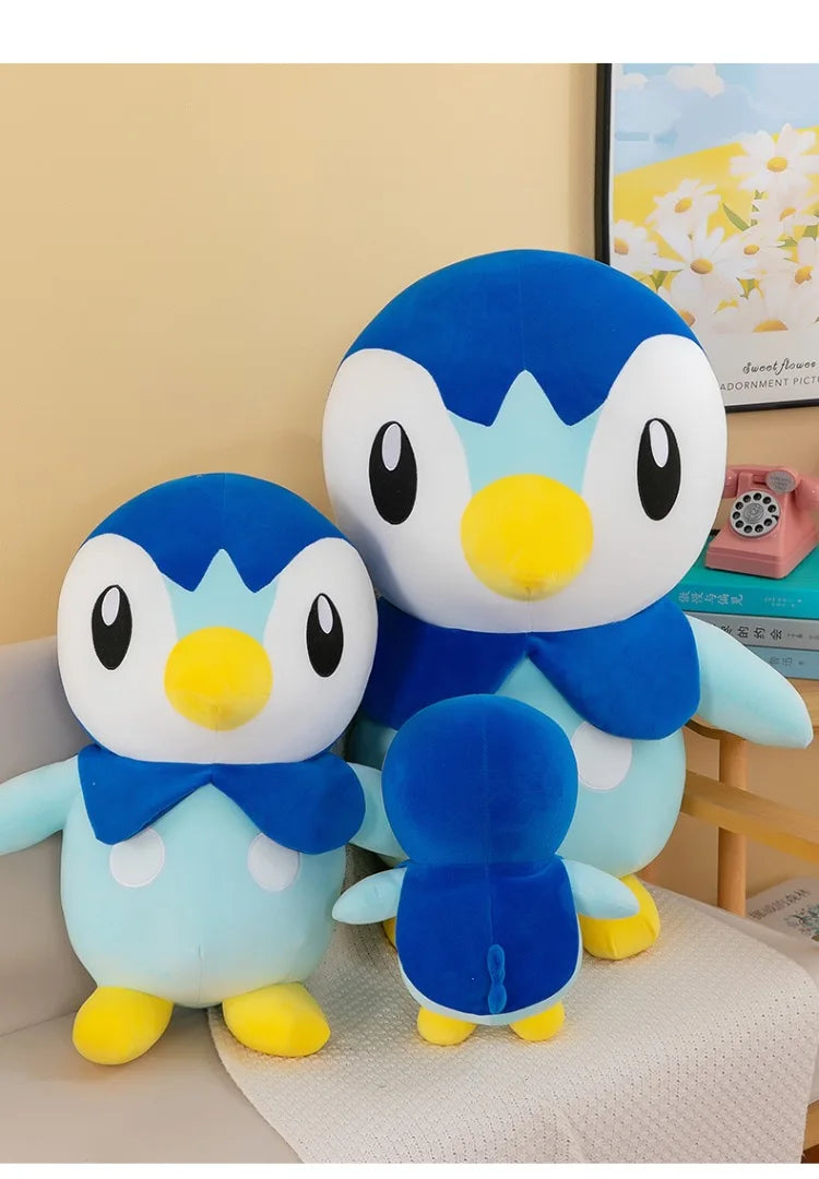 Pokemon Kawaii Piplup Plush Toys Cute Cartoon Stuffed Soft Toys Anime Penguin Plushie Big Doll Throw Pillow Kids Birthday Gift